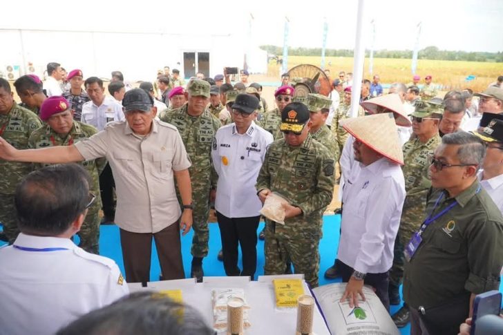 Menhan, mentan, panglima TNI dan gubernur lampung