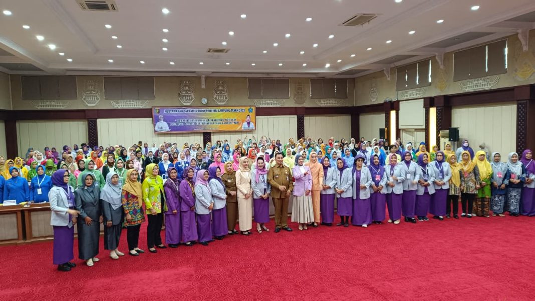 Poto bersama setelah Musda BKOW Lampung (poto.Istimewa)