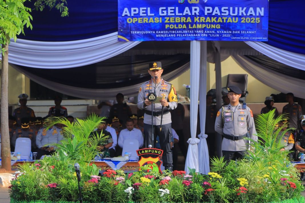 Operasi Zebra Krakatau 2025 Resmi Dimulai, Polda Lampung Tertibkan Pengendara Dengan Pendekatan Edukatif Dan Humanis