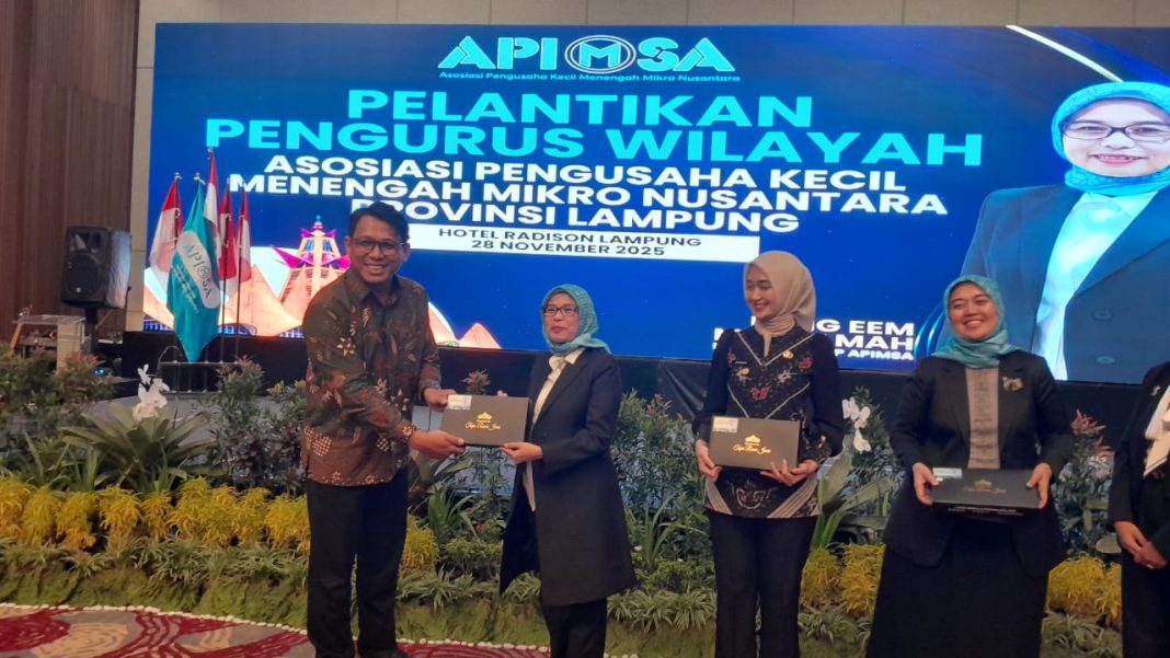 Mengusung Tagline “Pengusaha Bersatu, Nusantara Maju” Pengurus Wilayah Apimsa Lampung Resmi Dilantik