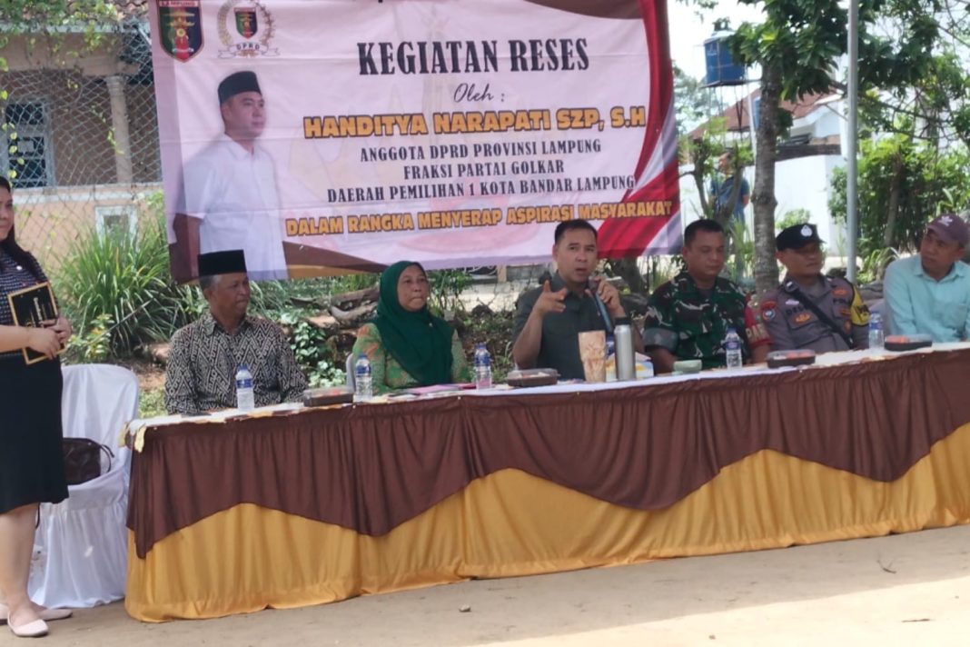 Anggota DPRD Lampung Dapil 1 Handitiya Narapati SZP