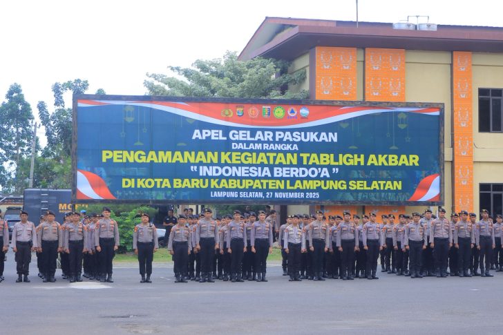 Polda Lampung Siap Amankan Acara Keagamaan Tabligh Akbar Indonesia Berdoa 2025