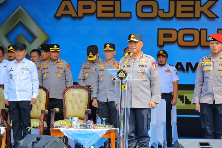 Perkuat Kemitraan dengan Ojek Online: Polda Lampung Gelar Baksos dan Bakkes Pada Apel Ojol Kamtibmas Nasional 2025