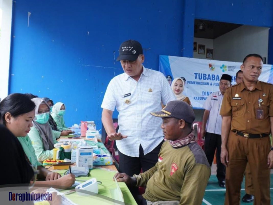 Bupati Novriwan Jaya Tinjau TubabaQ Sehat di Candra Mukti, Pesannya Jangan Abai Terhadap Kesehatan Diri.