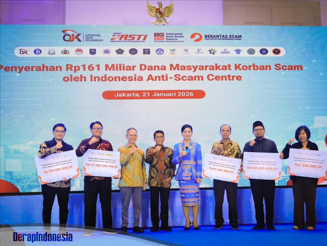 Indonesia Anti-Scam Centre Berhasil Kembalikan Rp161 Miliar Dana Masyarakat Korban Scam