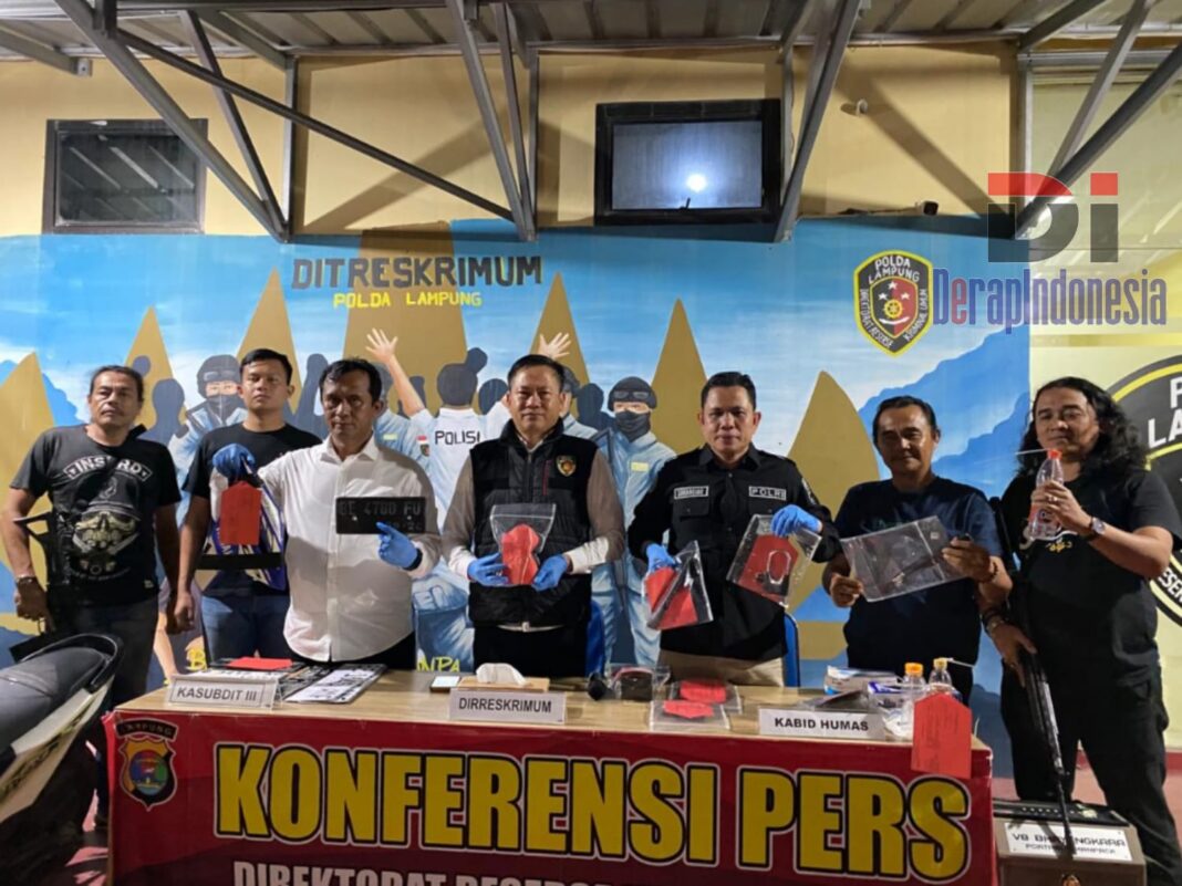 Polda Lampung Ungkap Pelaku dan Jaringan Curanmor Modus Rusak Kunci dan Pengancaman, Beraksi di 8 TKP