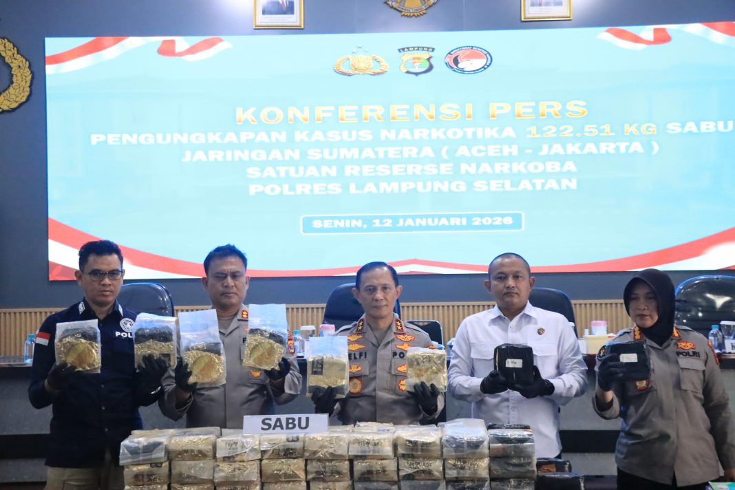 Sabu 122,5 Kg Dikamuflase Jengkol, Polda Lampung Bongkar Jaringan Aceh–Jakarta di Bakauheni