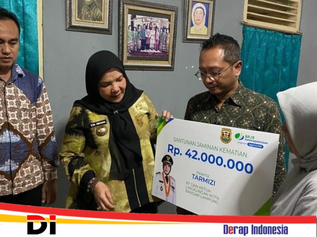 Kabar Baik,Nih : Seluruh Ketua RT, Kaling, Linmas se Kota Bandar Lampung Kini Dilindungi BPJS Ketergakerjaan Gratis