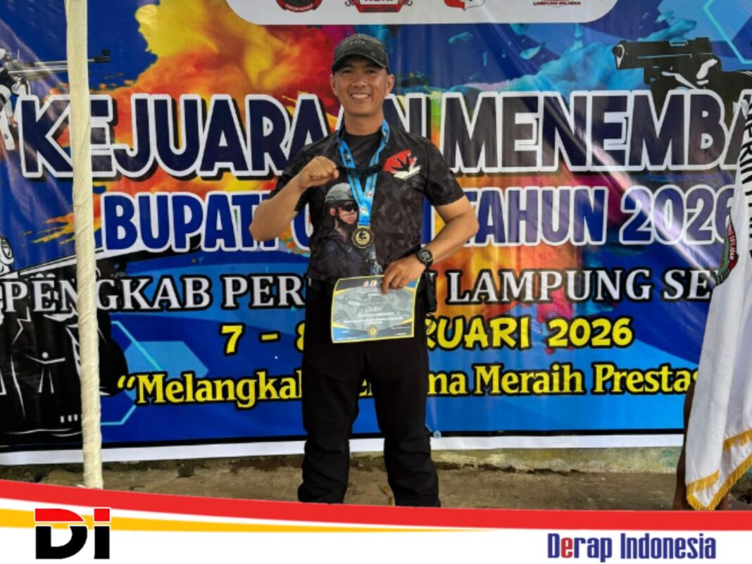 Raih Juara 1 Pistol Presisi, Aiptu Antoni Adha Harumkan Nama Satuan Brimob Lampung