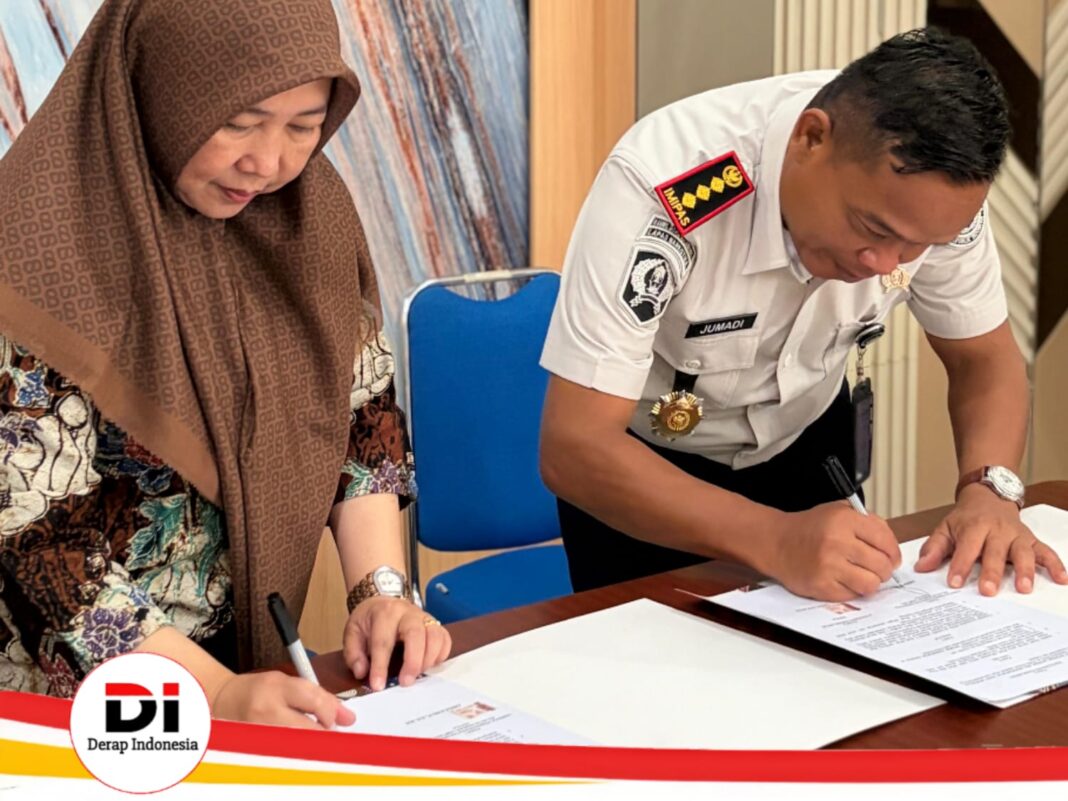 Tingkatkan Pelayanan Kesehatan, Lapas Narkotika Kelas IIA Bandar Lampung Teken MoU dengan Puskesmas Karanganyar
