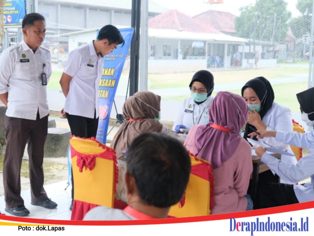 Lapas Narkotika Bandar Lampung Gelar Pemeriksaan Kesehatan Gratis bagi Keluarga Warga Binaan dan Petugas