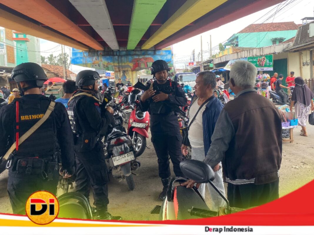 Brimob Lampung Gencarkan Patroli Dialogis Demi Keamanan Ramadhan di Bandar Lampung