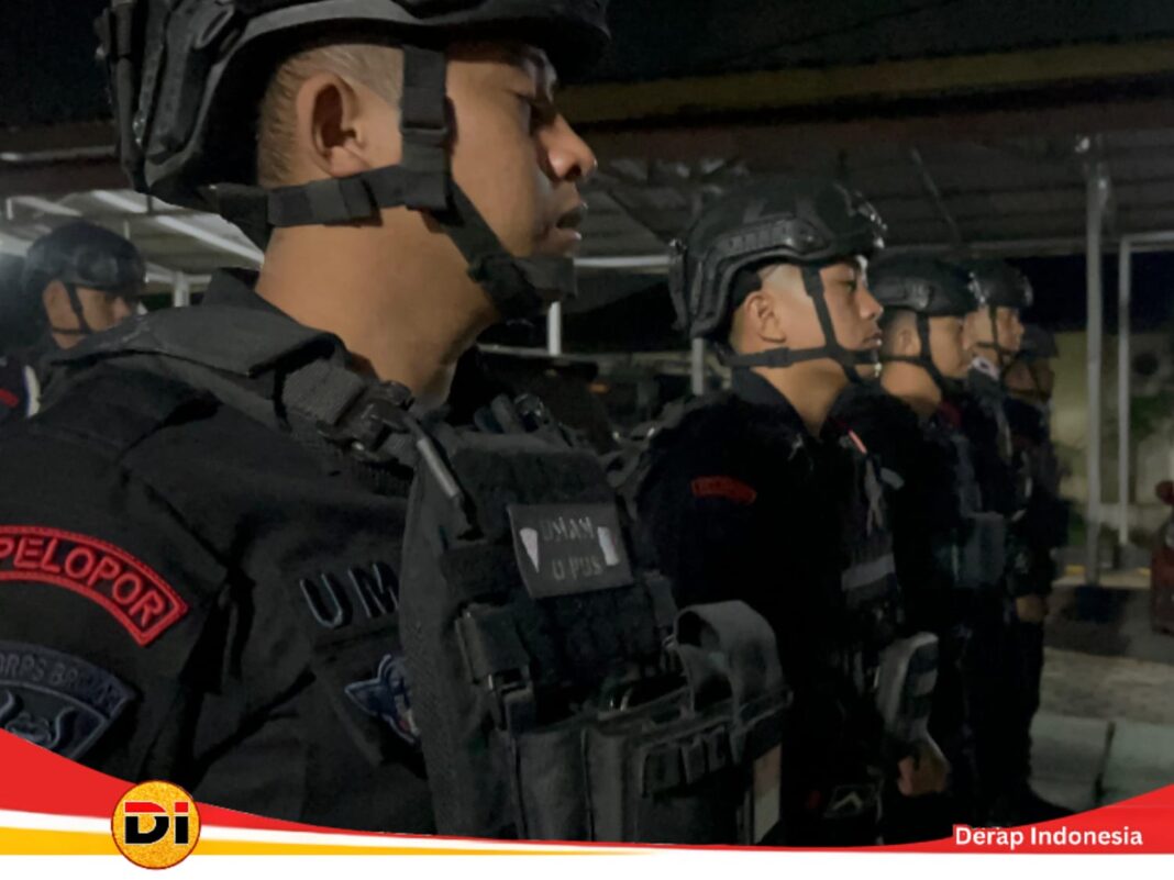 Batalyon A Pelopor Gelar Patroli Dini Hari, Pastikan Kondusifitas Ramadhan di Bandar Lampung
