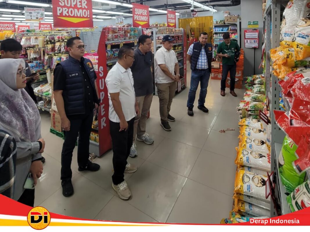 Sidak Pasar Modern, Polda Lampung Cek Harga dan Stok Pangan