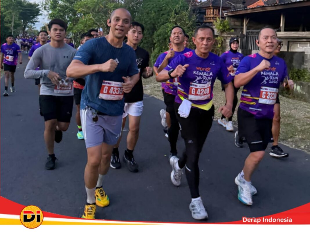Kapolda Lampung Pimpin Ratusan Personel dan Bhayangkari Polda Lampung Ikuti Kemala Run 2026 di Bali
