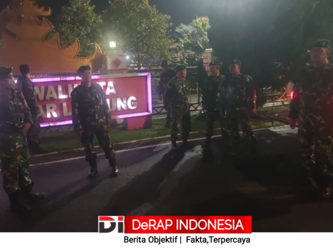 Jaga Stabilitas Keamanan, Personil S3B Kodim 0410 Bandar Lampung Patroli Malam, Sisir Tititk Strategis