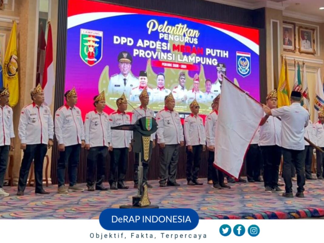 APDESI Lampung Periode 2026-2031 Resmi Dilantik, Gubernur Mirza Dorong Desa Pusat Pertumbuhan Ekonomi Baru