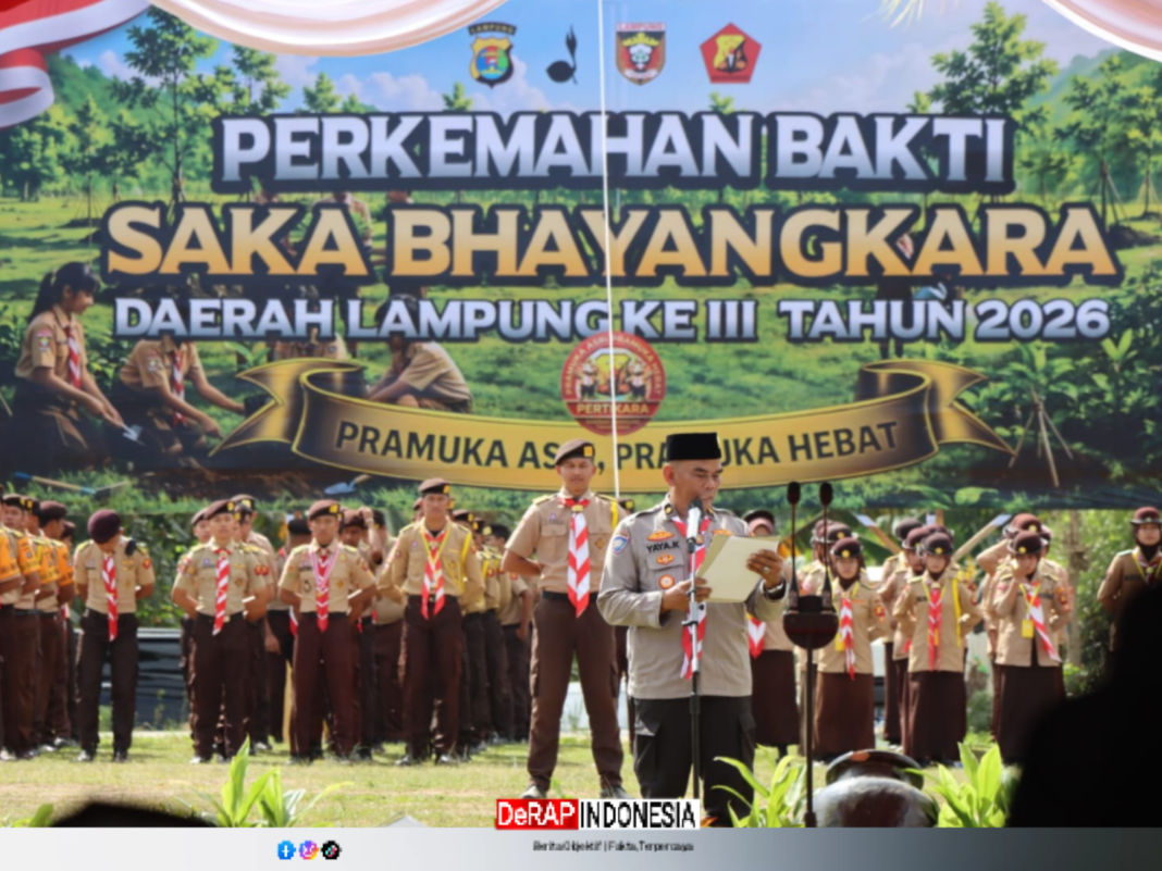 Pertikarada III Lampung Resmi Dibuka di Pringsewu, 345 Pramuka Saka Bhayangkara Ikuti Aksi Sosial hingga Penghijauan
