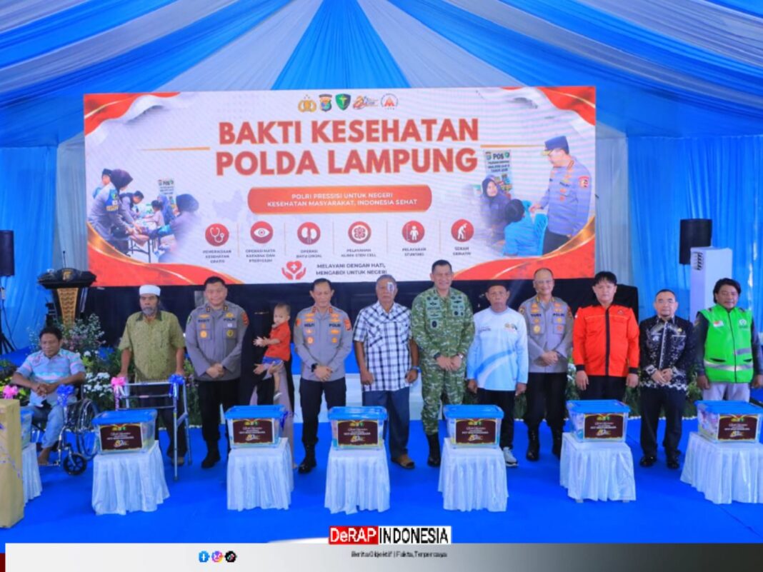 Sambut Hari Bhayangkara Ke-80, Polda Lampung Gelar Bakti Kesehatan untuk 7.600 Warga dan Luncurkan Layanan Modern