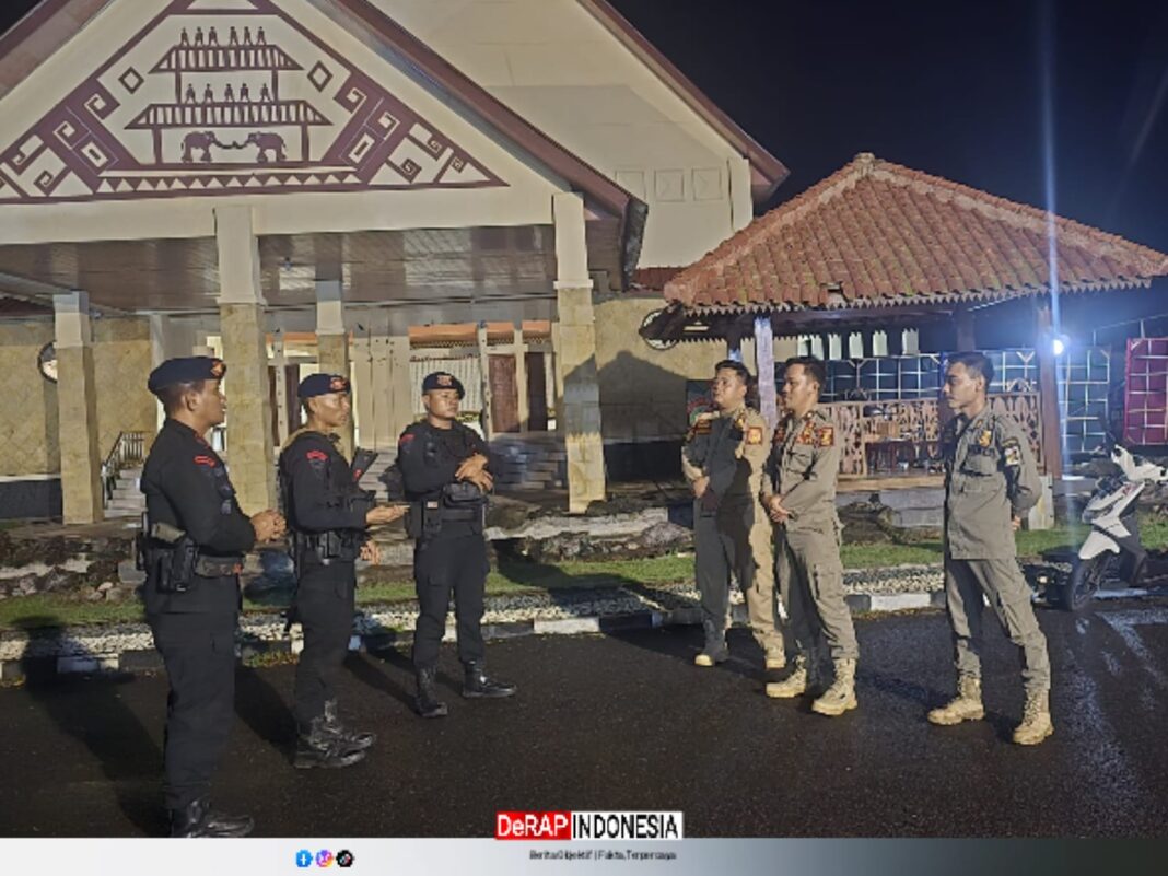 Kompi Brimob Lampung Timur Patroli Antisipasi Kejahatan di Wilayah Hukum Polres Lampung Timur