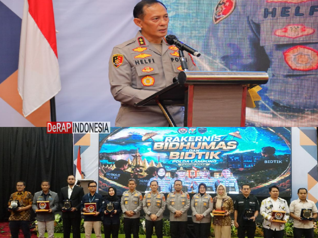 Kapolda dan Wakapolda Lampung Hadiri Rakernis Gabungan Bid Humas dan Bid TIK