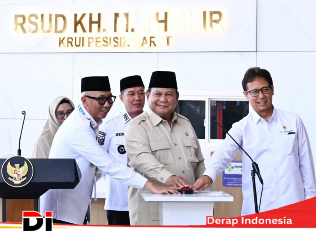 Gubernur Lampung Dampingi Presiden Resmikan RS KH M Tohir Di Kabupaten Pesisir Barat