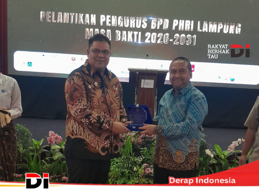 Friandi Indrawan Resmi Nakhodai PHRI Lampung Periode 2026-2031, Bukti Keberlanjutan Organisasi dan regenerasi Kepemimpinan Berjalan Baik