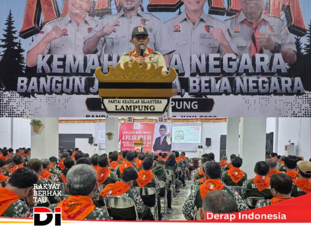 PKS Lampung Gelar Kemah Bela Negara untuk Perkuat Kapasitas dan Pengabdian Kader