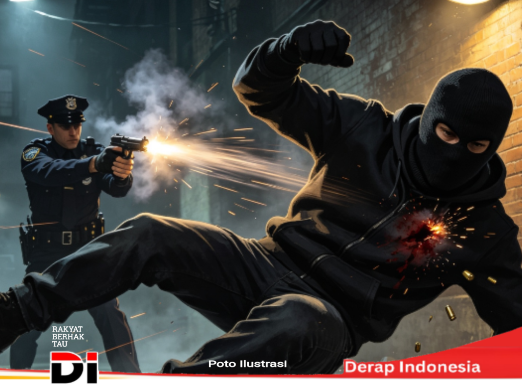 Baku Tembak Polisi Vs Komplotan Pencuri Baterai Tower di Lampung, 1 Pelaku Tewas