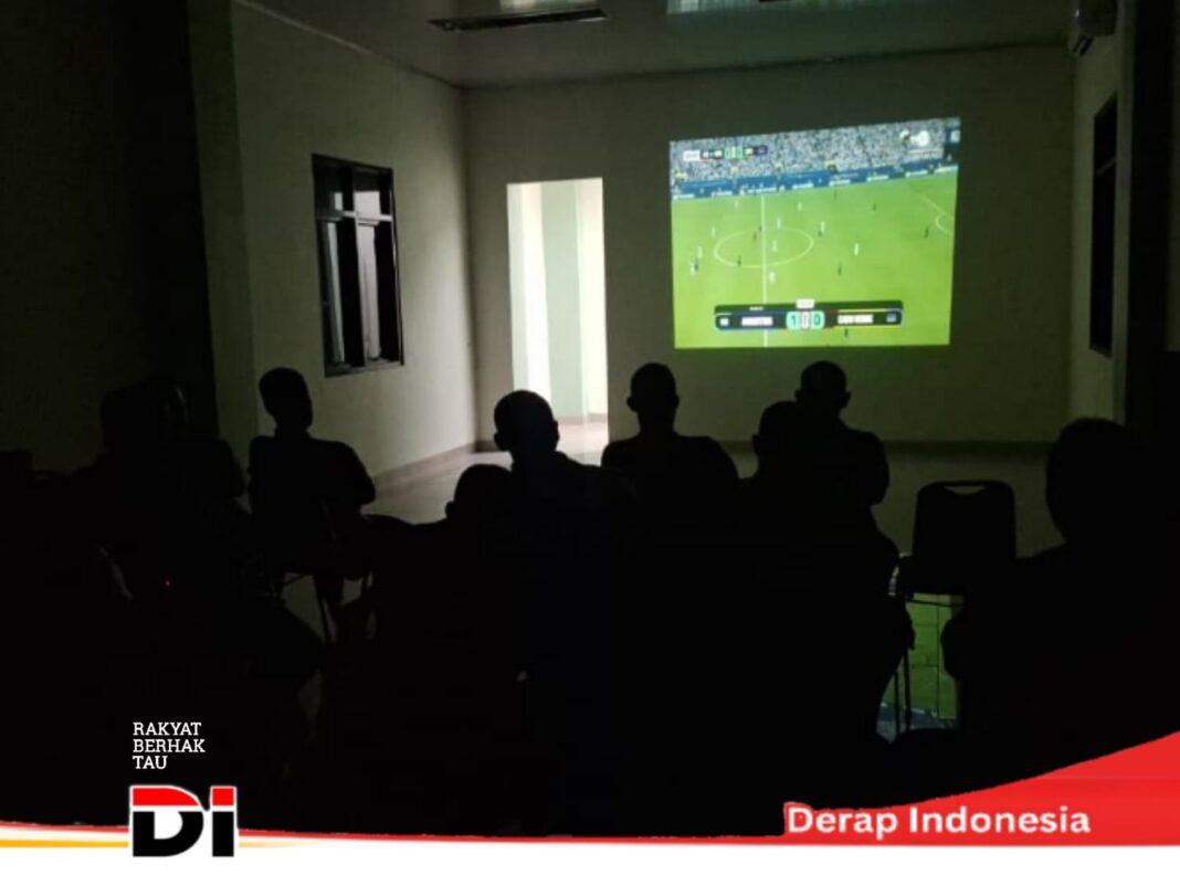Kodim 0410 Bandar Lampung Jadikan Nobar Piala Dunia 2026 Wadah Strategis Pererat Silaturahmi dengan Masyarakat