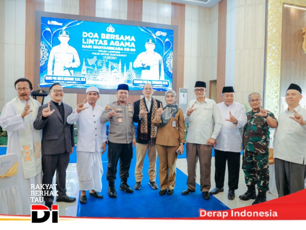 Wagub Jihan Hadiri Doa Bersama Lintas Agama HUT Bhayangkara ke-80