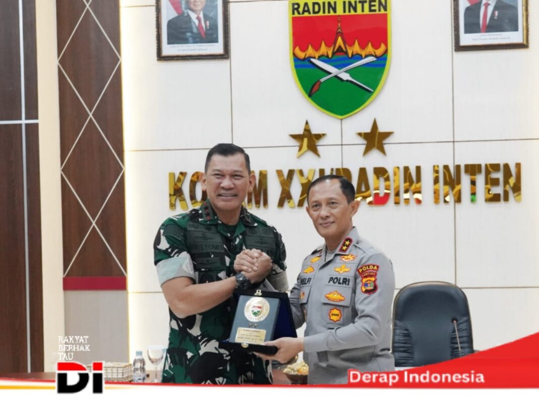 Kolaborasi Kodam XXI/RI dan Polda Lampung untuk Perkuat Program Pemerintah