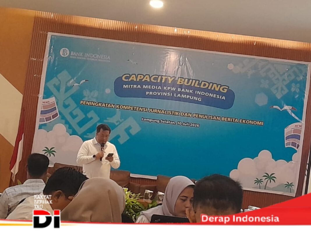 Gandeng Dewan Pers, Bank Indonesia Provinsi Lampung Gelar Capacity Bulding untuk Jurnalis Berita Ekonomi