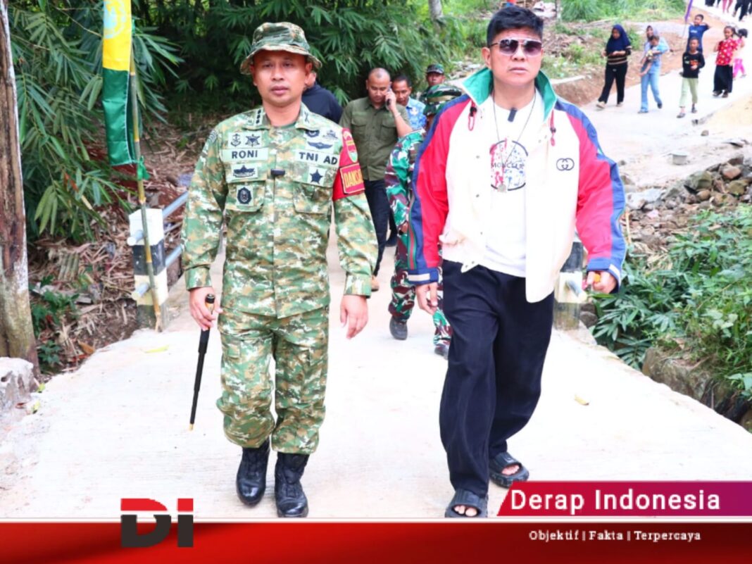 Akselerasi Infrastruktur TMMD Kodim 0410/KBL: Dansatgas Tinjau Progres Talud Hingga RTLH di Pinang Jaya