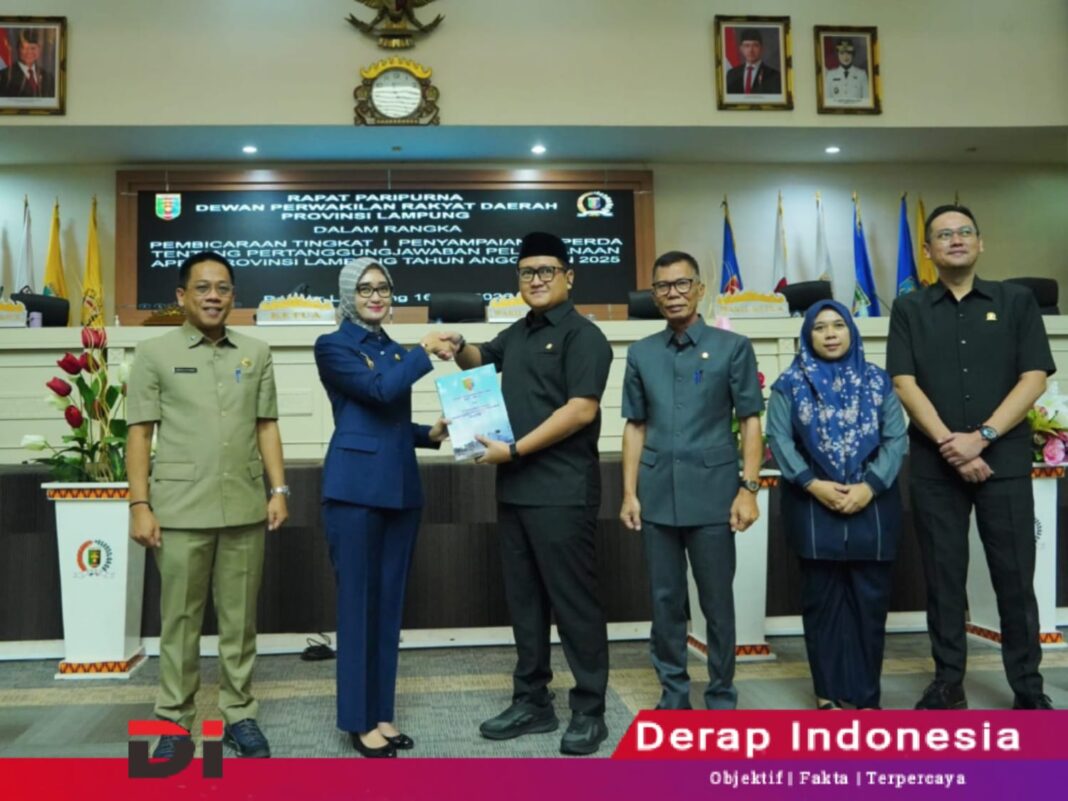 Pemprov Lampung Perkuat Transparasi dan Akuntabilitas Lewat Raperda Pertanggungjawaban APBD 2025