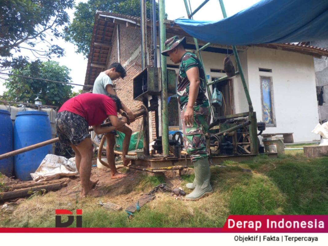 Pekerjaan Sumur Bor dan Bedah Rumah Program TMMD di Kelurahan Pinang Jaya Capai Hasil Sesuai Target