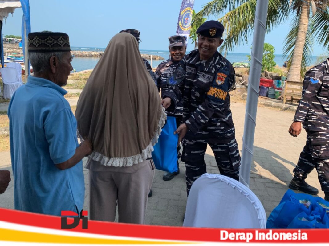 Pangkalan TNI AL Lampung Hadir untuk Masyarakat Pesisir Melalui Bakti Sosial dan Bakti Kesehatan