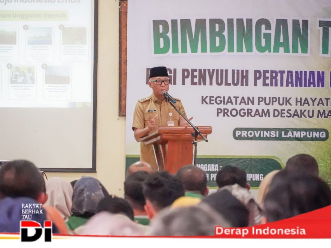 Pemprov Lampung Dorong Produktivitas Pertanian Melalui Bimtek Pupuk Hayati Cair