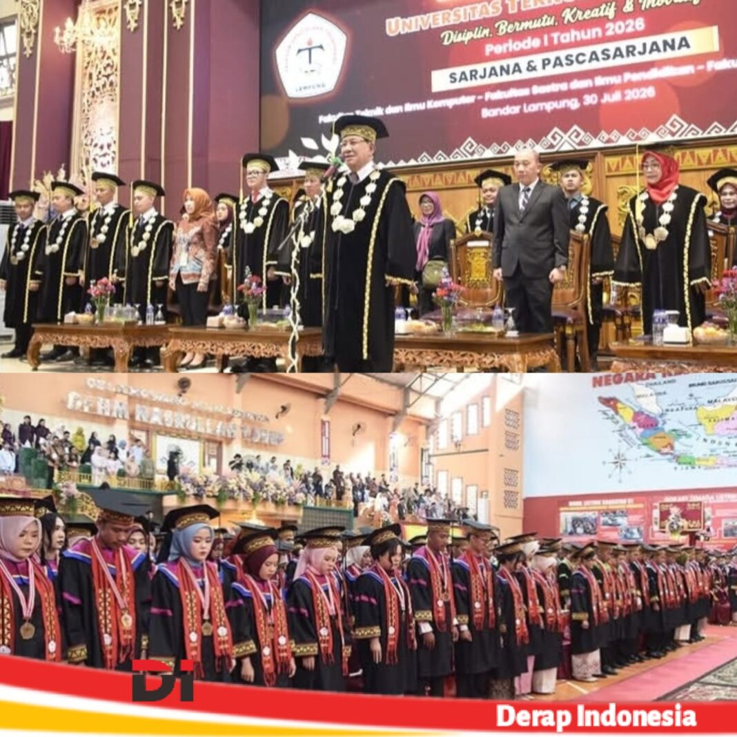 Dihadiri Langsung Kepala LLDIKTI, Universitas Teknokrat Sukses Gelar Wisuda Periode I Tahun 2026