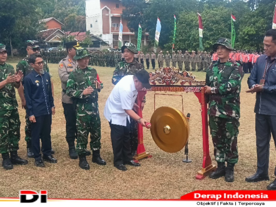 Sekda Kota Bandar Lampung Resmi Membuka TMMD ke-129 di Lapangan Pinang Jaya Kemiling