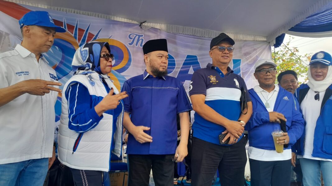 DPW PAN Lampung Gelar HUT ke-28, Lapangan Way Halim Bandar Lampung Membiru