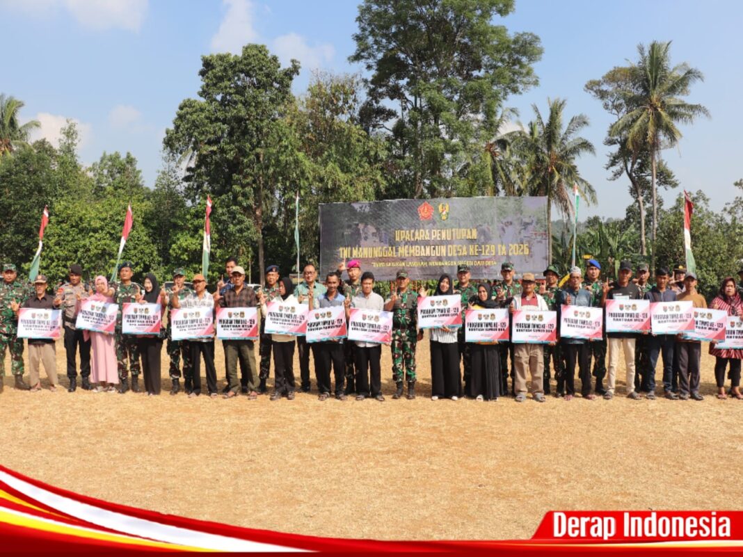 TMMD Ke-129 Kodim 0410/KBL Resmi Ditutup, Pengabdian TNI Bersama Rakyat Tinggalkan Jejak Nyata bagi Masyarakat Pinang Jaya