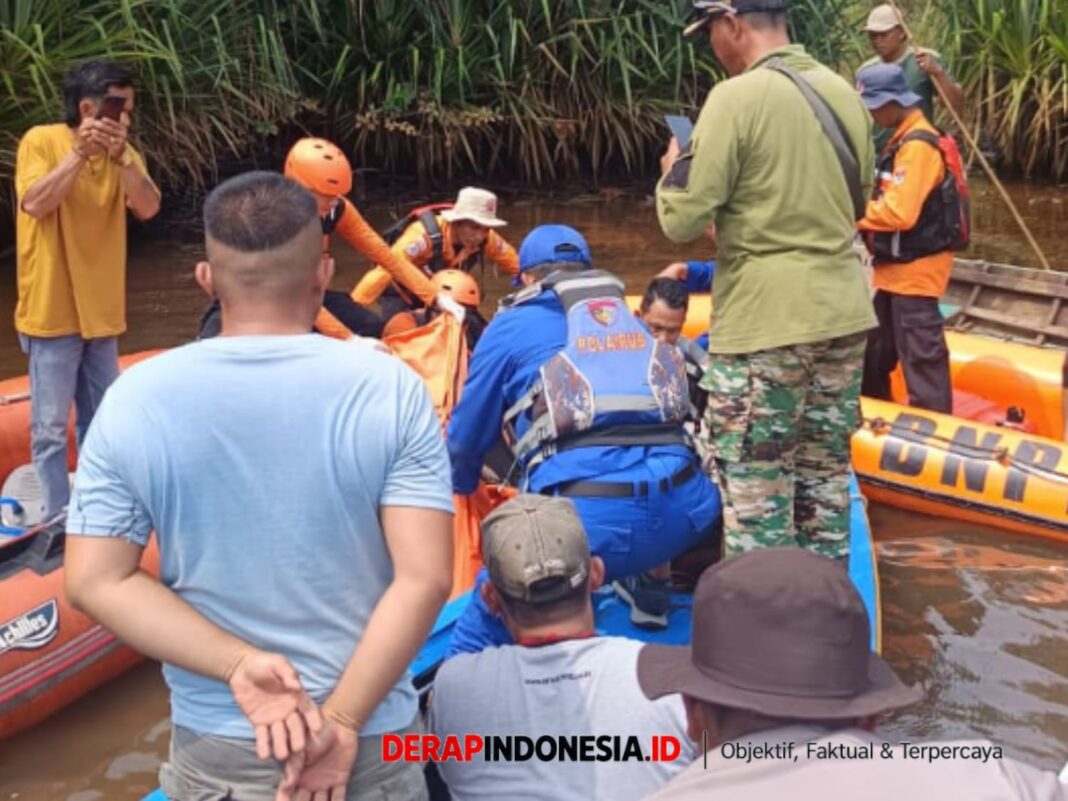 Polres Mesuji Berhasil Temukan Jenazah Rizky Setelah Dua Hari Pencarian