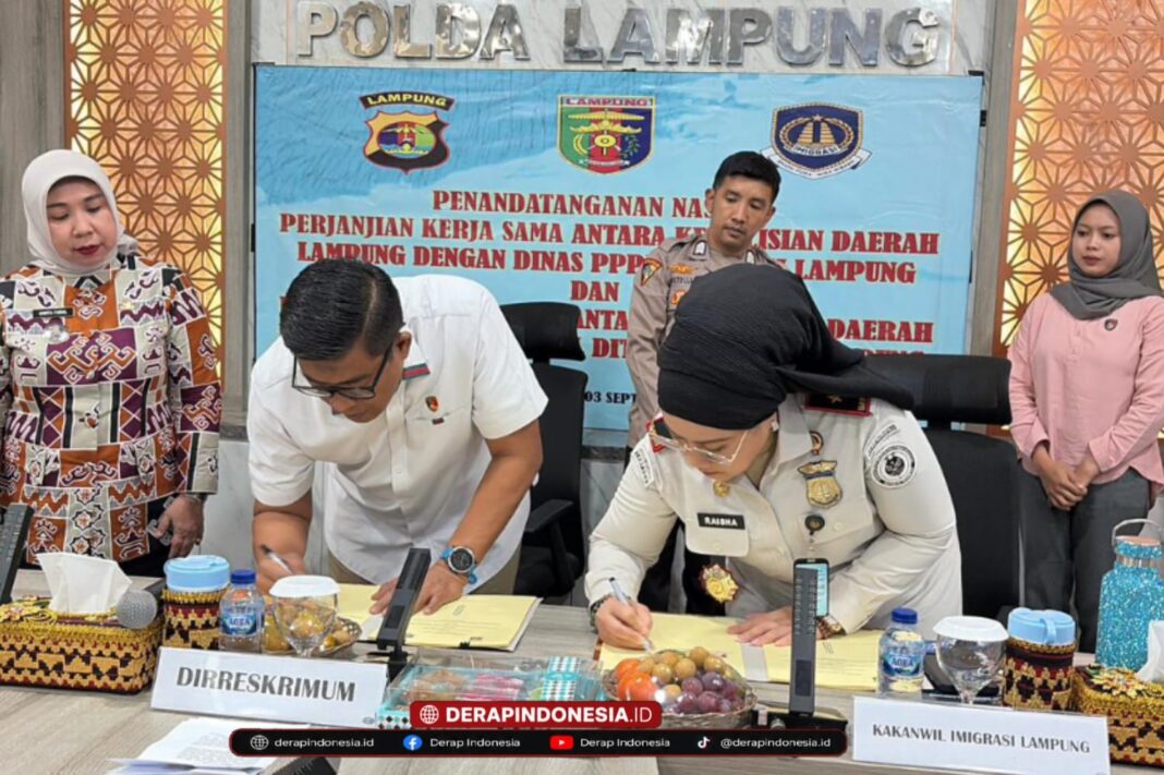 Polda Lampung Perkuat Sinergi Perlindungan Perempuan dan Anak serta Pengawasan Keimigrasian